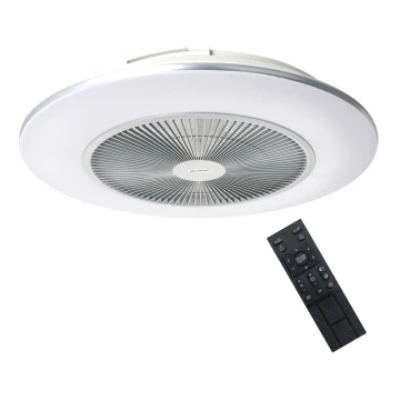 Brilagi - LED Stmievateľné svietidlo s ventilátorom AURA LED/38W/230V 3000-6000K strieborná + diaľkové ovládanie