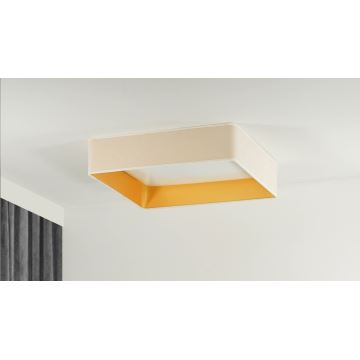 Brilagi - LED Stmievateľné stropné svietidlo VELVET SQUARE SMART LED/36W/230V 2700-6500K Wi-Fi Tuya + diaľkové ovládanie krémová