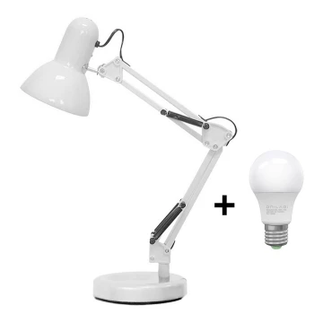 Brilagi - LED Stolná lampa ROMERO 1xE27/10W/230V biela
