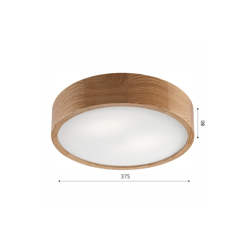Brilagi - LED Stropné svietidlo CARVALHO 2xE27/60W/230V dub pr. 37,5 cm
