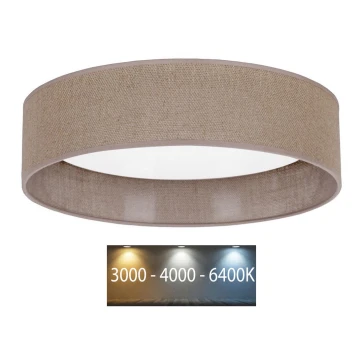 Brilagi - LED Stropné svietidlo VELVET LED/24W/230V pr. 40 cm 3000/4000/6400K hnedá