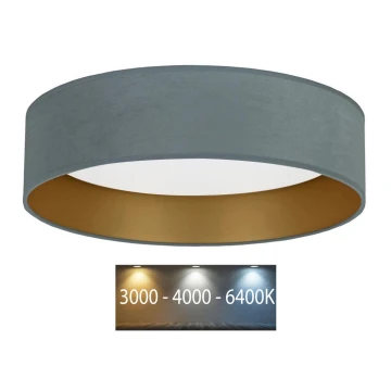 Brilagi - LED Stropné svietidlo VELVET LED/24W/230V pr. 40 cm 3000/4000/6400K mintová/zlatá