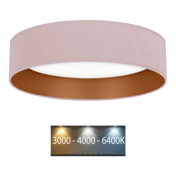 Brilagi - LED Stropné svietidlo VELVET LED/24W/230V pr. 40 cm 3000/4000/6400K ružová/zlatá