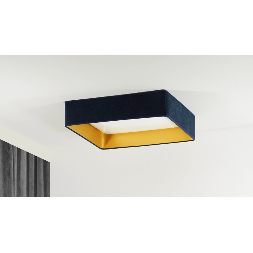 Brilagi - LED Stropné svietidlo VELVET SQUARE LED/24W/230V tmavomodrá