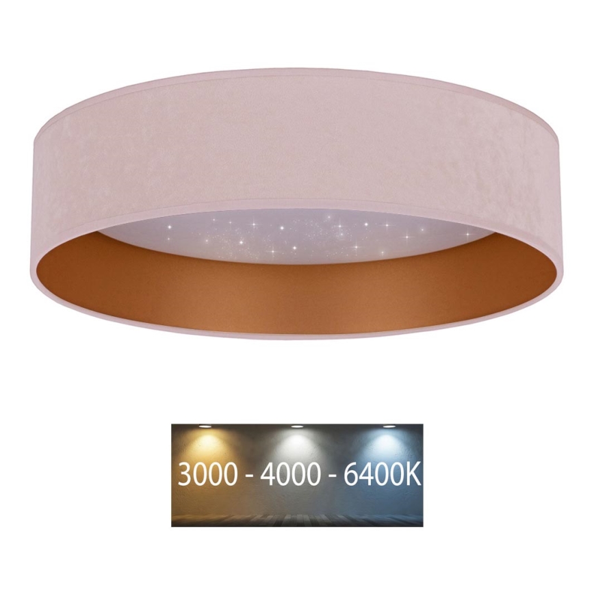 Brilagi - LED Stropné svietidlo VELVET STAR LED/36W/230V pr. 55 cm 3000K/4000K/6400K ružová/zlatá