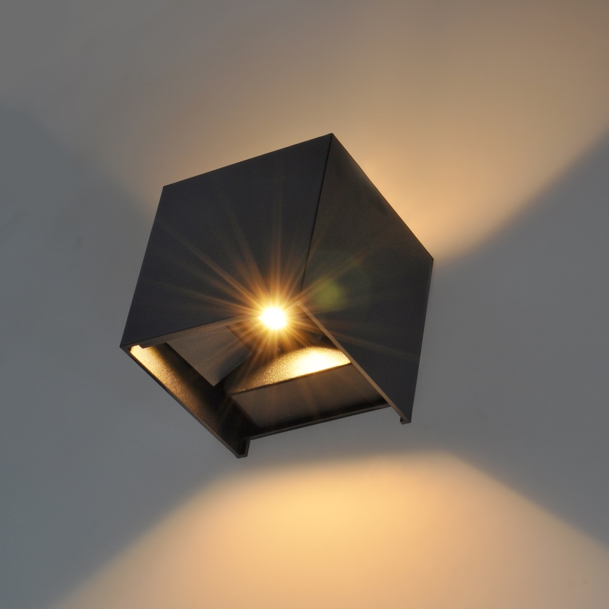 Brilagi - LED Vonkajšie nástenné svietidlo CUBE LED/6W/230V IP54