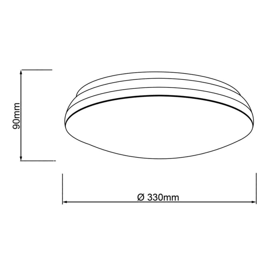 Brilliant - LED RGBW Stmievateľné stropné svietidlo MIDWAY LED/14W/230V 3100-6500K Wi-Fi Tuya + diaľkové ovládanie