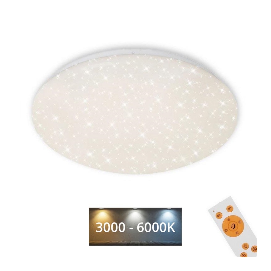 Brilo - LED Stmievateľné stropné svietidlo STARRY SKY LED/22W/230V 3000-6000K + diaľkové ovládanie