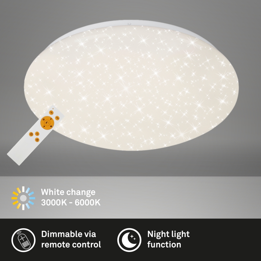 Brilo - LED Stmievateľné stropné svietidlo STARRY SKY LED/22W/230V 3000-6000K + diaľkové ovládanie