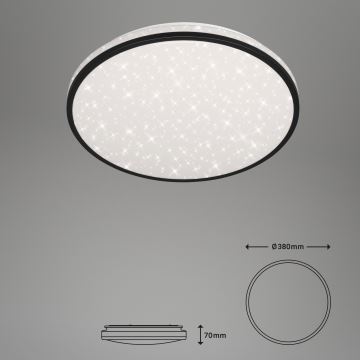 Brilo - LED Stmievateľné stropné svietidlo STARRY SKY LED/24W/230V 3000-6000K + diaľkové ovládanie