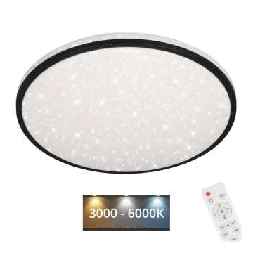 Brilo - LED Stmievateľné stropné svietidlo STARRY SKY LED/48W/230V 3000-6000K + diaľkové ovládanie