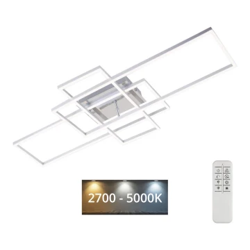Brilo - LED Stmievateľný prisadený luster FRAME LED/51W/230V 2700-5000K chróm + diaľkové ovládanie