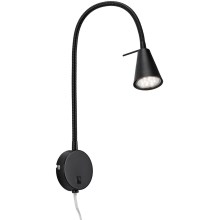 Briloner 2082-015 - LED Nástenná lampa COMFORT LIGHT 1xGU10/5W/230V čierna