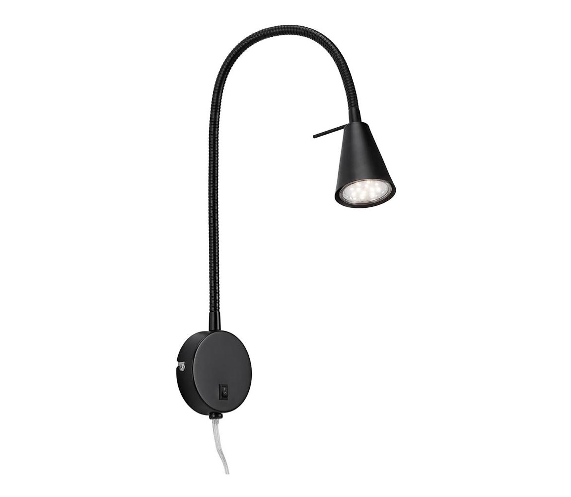 Briloner Briloner 2082-015 - LED Nástenná lampa COMFORT LIGHT 1xGU10/5W/230V čierna