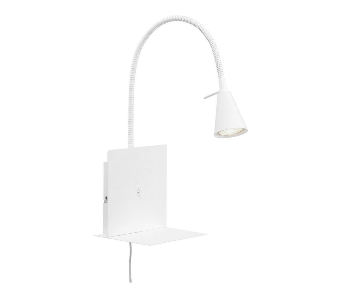 Briloner Briloner 2083-016 - LED Nástenná lampa s poličkou COMFORT LIGHT 1xGU10/5W/230V