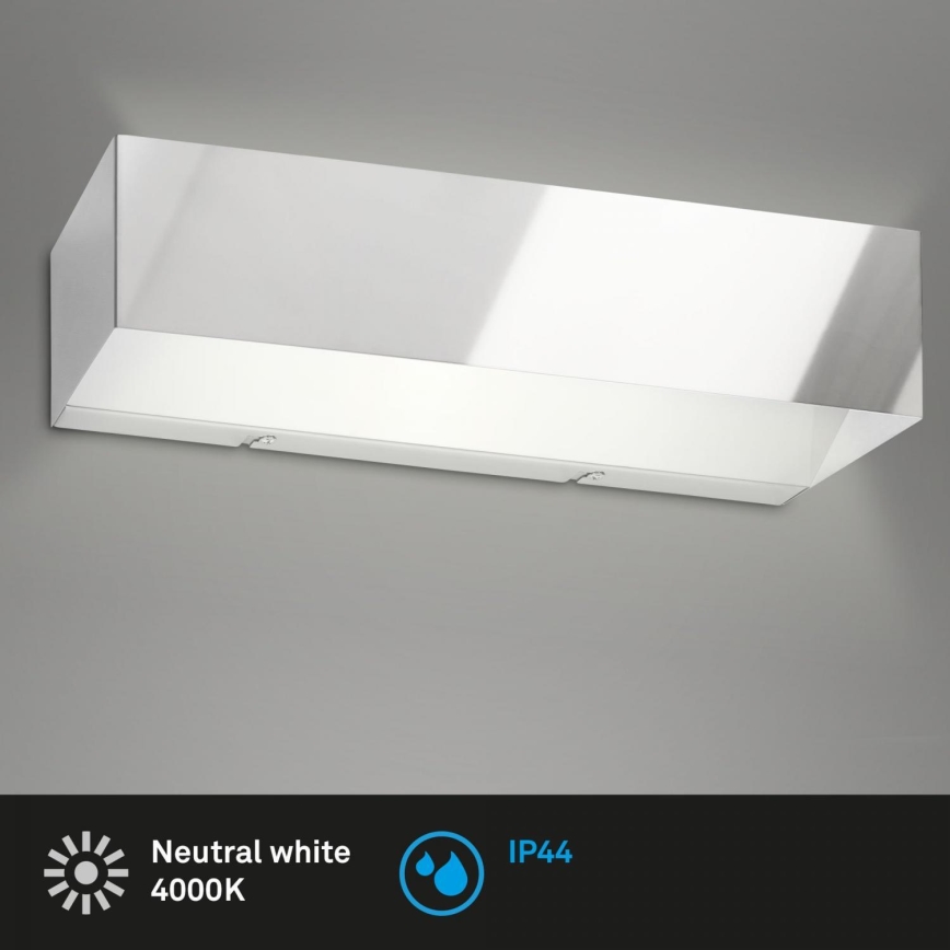 Briloner 2204-018 - LED Vonkajšie nástenné svietidlo LED/8W/230V IP44 chróm