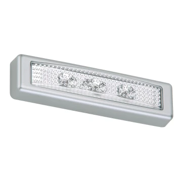 Briloner 2689-034 - LED Dotykové orientačné svietidlo LERO LED/0,18W/3xAAA strieborná