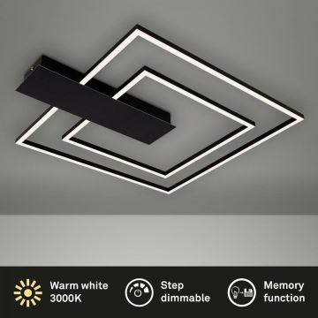 Briloner 3545-015 - LED Stmievateľné stropné svietidlo NICO LED/25W/230V čierna