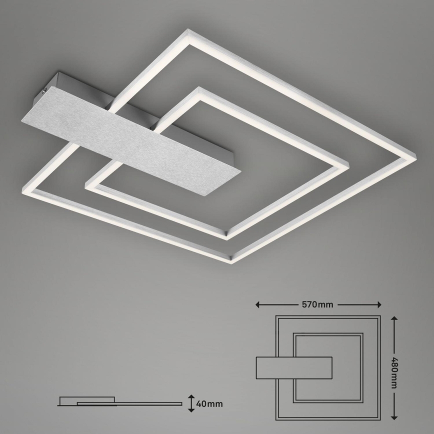 Briloner 3545-018 - LED Stmievateľné stropné svietidlo NICO LED/25W/230V chróm