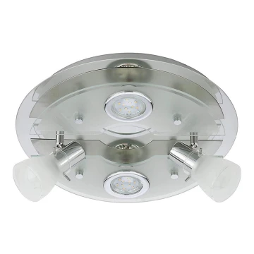 Briloner 3560-042 - LED Stropné bodové svietidlo VASO 2xGU10/3W + 2xE14/3,2W/230V