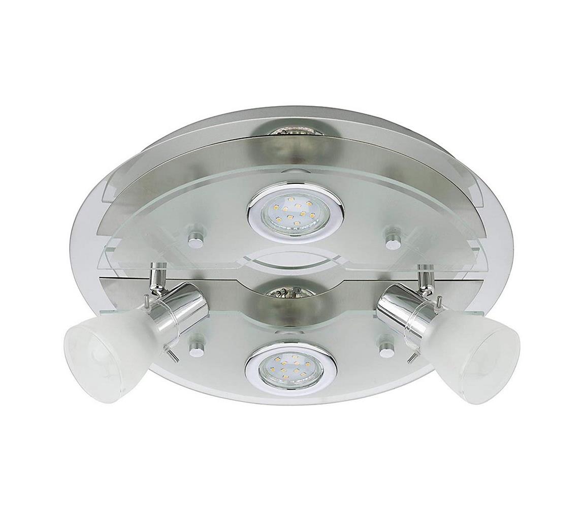 Briloner Briloner 3560-042 - LED Stropné bodové svietidlo VASO 2xGU10/3W + 2xE14/3,2W/230V