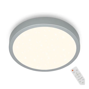 Briloner 3704-014-LED Stmievateľné stropné svietidlo RUNA LED/22W/230V 2700-6500K strieborná + diaľkové ovládanie