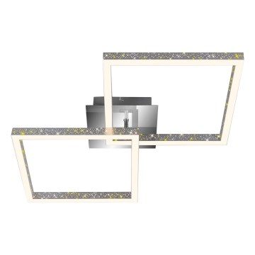 Briloner 3751-019 - LED Stmievateľné stropné svietidlo FRAME LED/20W/230V chróm