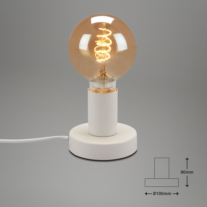 Briloner 7023-016 - Stolná lampa TEEPU 1xE27/10W/230V biela