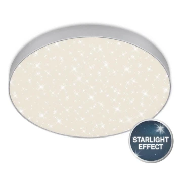 Briloner 7075-414 - LED Stropné svietidlo STAR SKY LED/24,5W/230V 4000K pr. 38 cm strieborná