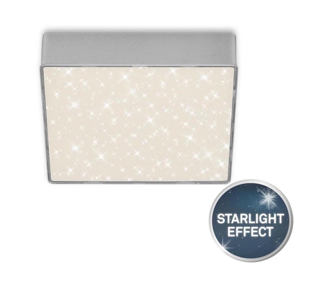 Briloner Briloner 7076-414 -LED Stropné svietidlo STAR SKY LED/11W/230V 15x15 cm strieborná 