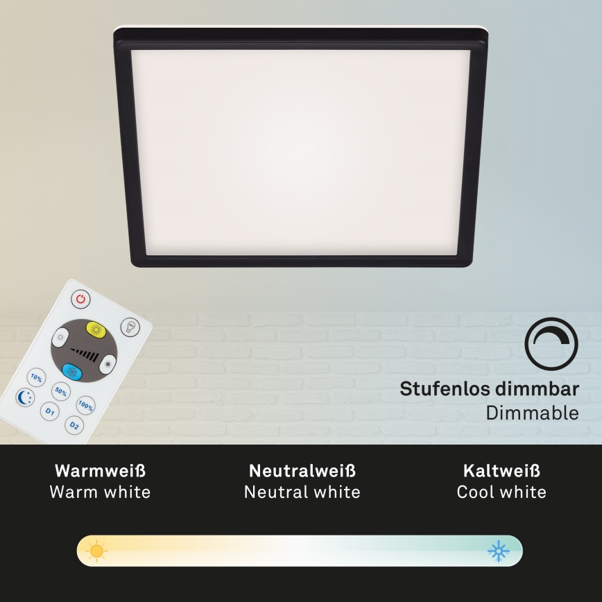 Briloner 7082-015 - LED Stmievateľné stropné svietidlo SLIM LED/22W/230V 2700-6500K + diaľkové ovládanie