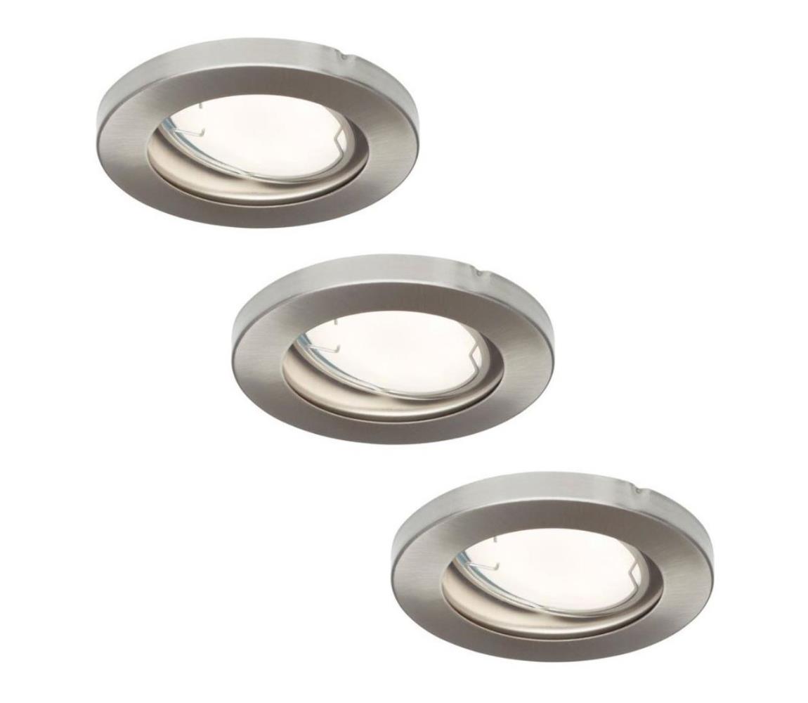 Briloner Briloner 7180-032 - SADA 3x LED Stmievateľné kúpeľňové svietidlo 1xGU10/5W/230V