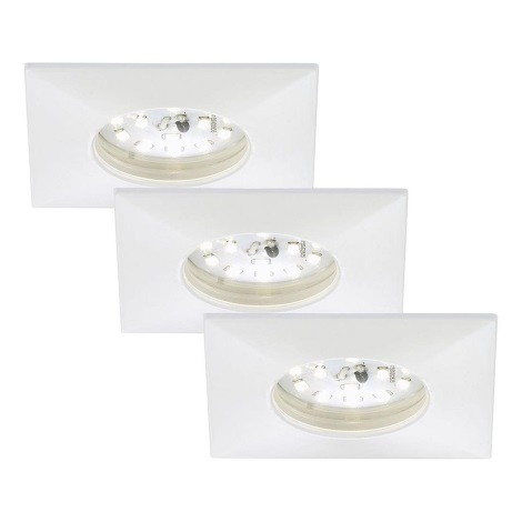 Briloner 7205-036 - SADA 3x LED Kúpeľňové podhľadové svietidlo ATTACH LED/5W/230V IP44 biela