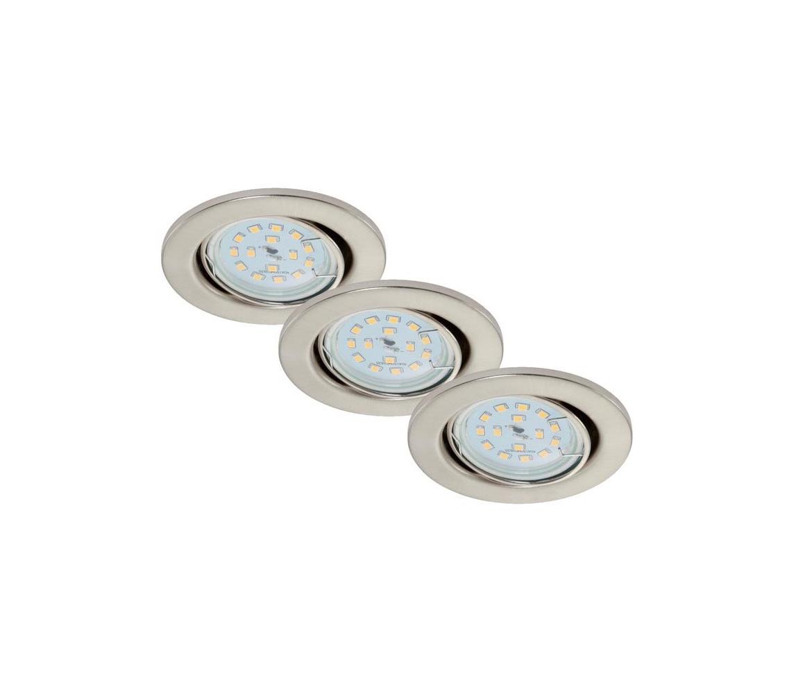 Briloner Briloner 7220-032-SADA 3x LED Kúpeľňové podhľadové svietidlo FIT 1xGU10/5W/230V 