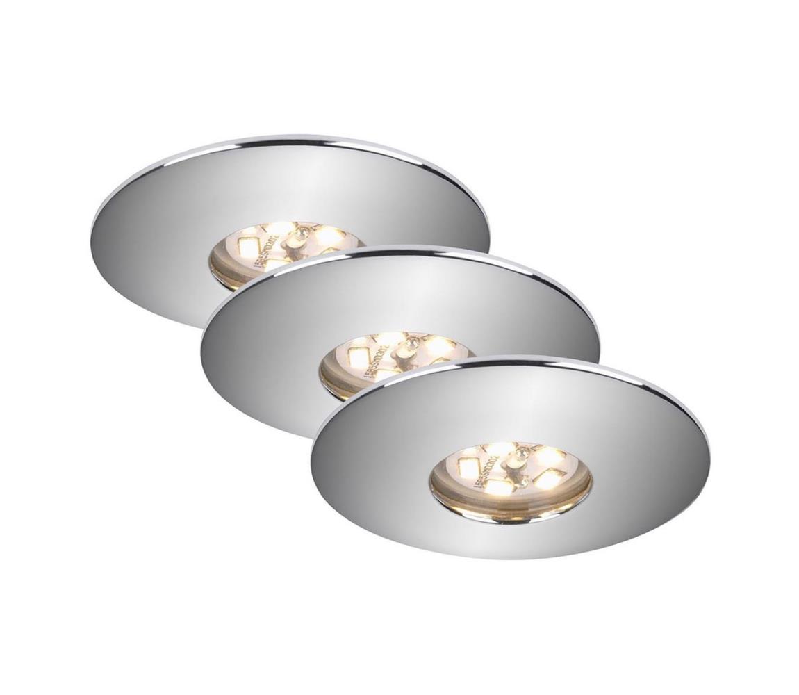 Briloner Briloner 7240-038 - SADA 3x LED Kúpeľňové svietidlo ATTACH LED/1,8W/230V IP44