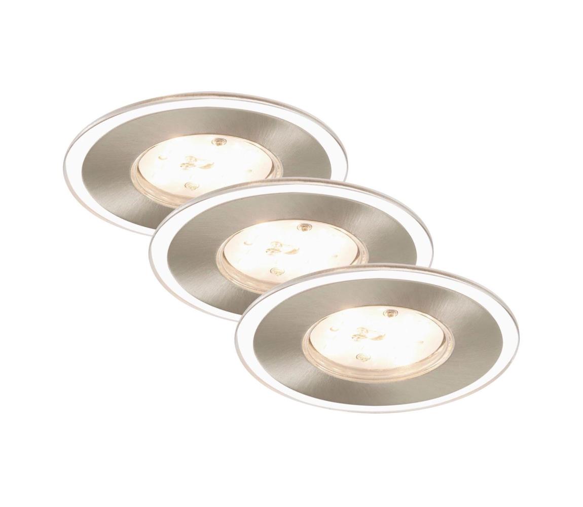 Briloner Briloner 7257-032 - SADA 3x LED Kúpeľňové svietidlo ATTACH LED/4,5W/230V IP44