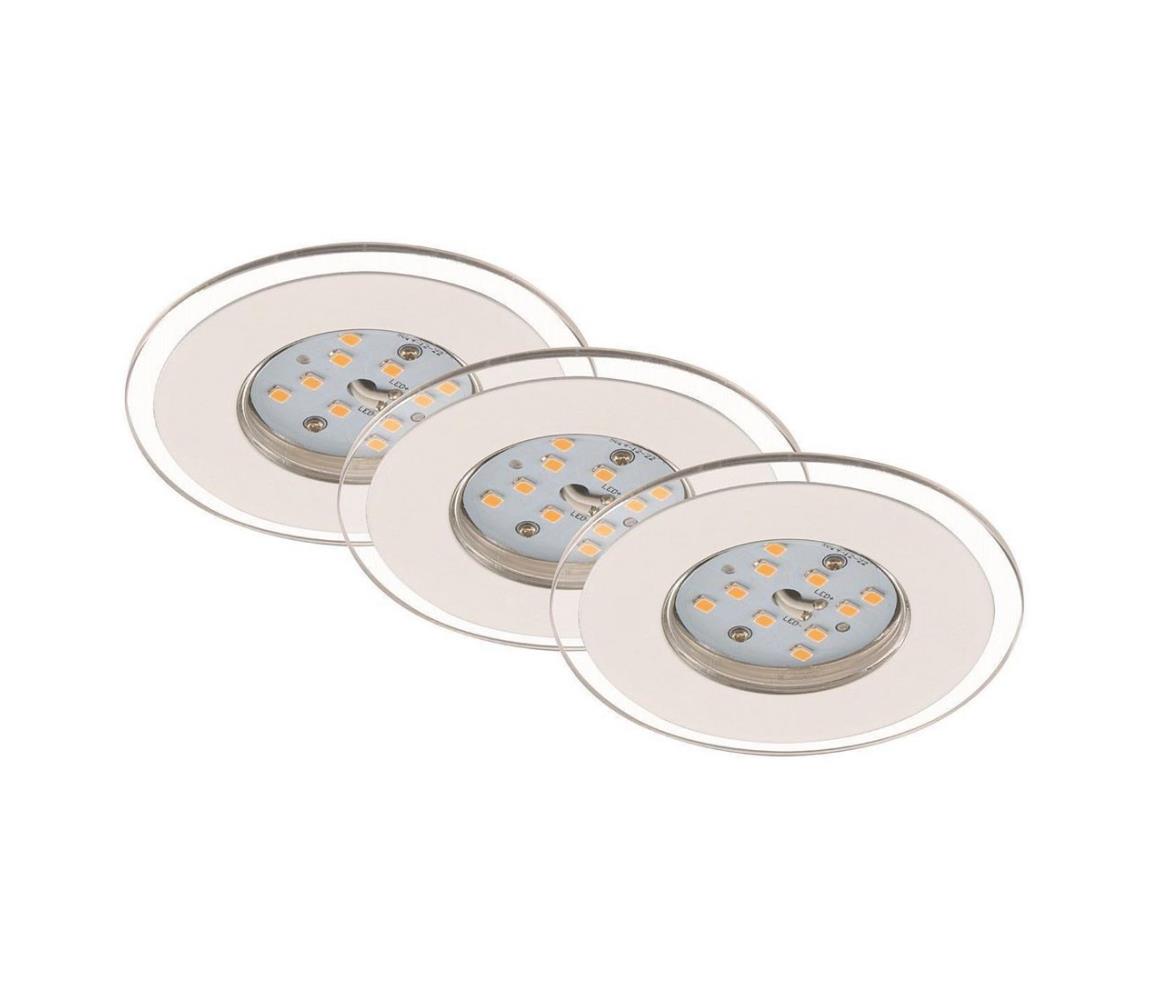 Briloner Briloner 7257-036 - SADA 3x LED Kúpeľňové svietidlo ATTACH LED/4,5W/230V IP44