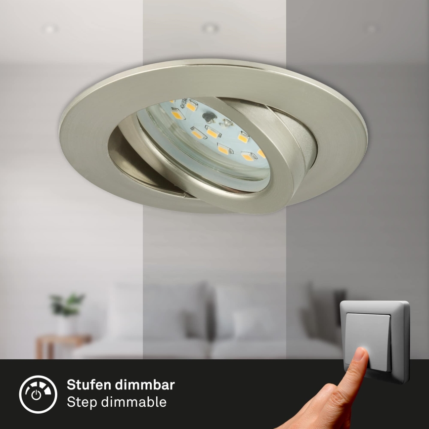 Briloner 7296-012 - LED Stmievateľné kúpeľňové podhľadové svietidlo ATTACH LED/6,5W/230V IP23 chróm