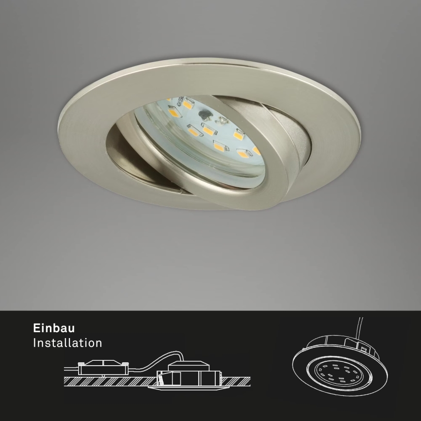 Briloner 7296-012 - LED Stmievateľné kúpeľňové podhľadové svietidlo ATTACH LED/6,5W/230V IP23 chróm