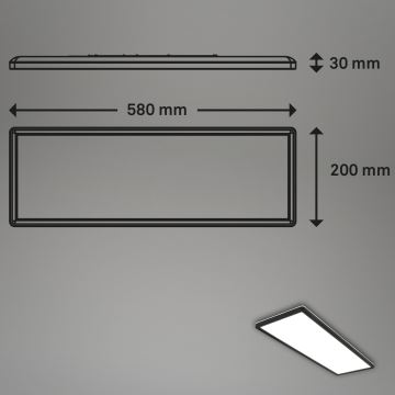 Briloner 7402-415 - LED Stropné svietidlo SLIM LED/22W/230V