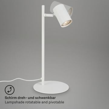 Briloner 7408-016 - Stolná lampa RETRO 1xGU10/9W/230V biela