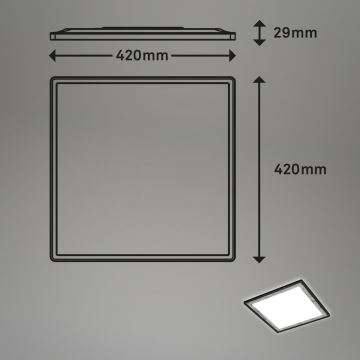 Briloner 7459-414 - LED Stmievateľné stropné svietidlo SLIM LED/22W/230V 2700-6500K + diaľkové ovládanie