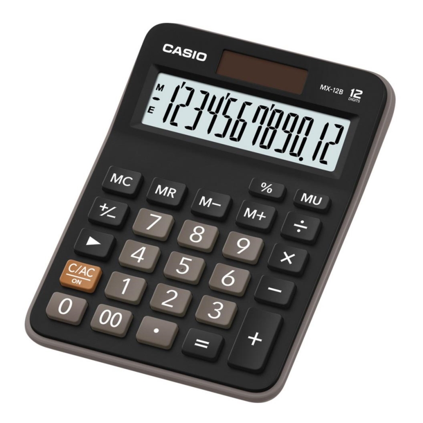 Casio - Stolná kalkulačka 1xLR1130 čierna