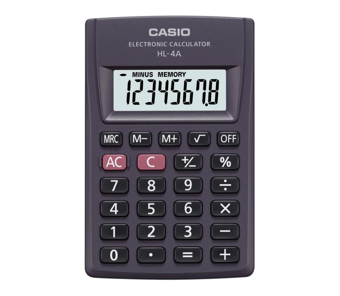 Casio Casio - Vrecková kalkulačka 1xLR54 čierna 