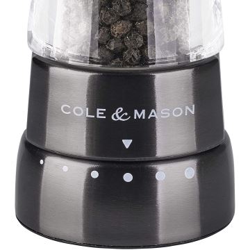 Cole&Mason - Sada mlynčekov na soľ a korenie DERWENT 2 ks 19 cm antracit