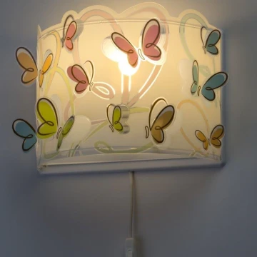 Dalber D-62148 - Detské nástenné svietidlo BUTTERFLY 1xE27/60W/230V