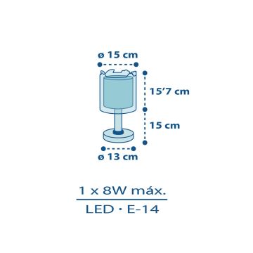 Dalber D-76111 - Detská lampička MY LITTLE JUNGLE 1xE14/8W/230V