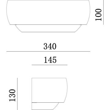 Deko-Light 341206 - Nástenné svietidlo TWYNNDA 1xE14/40W/230V biela