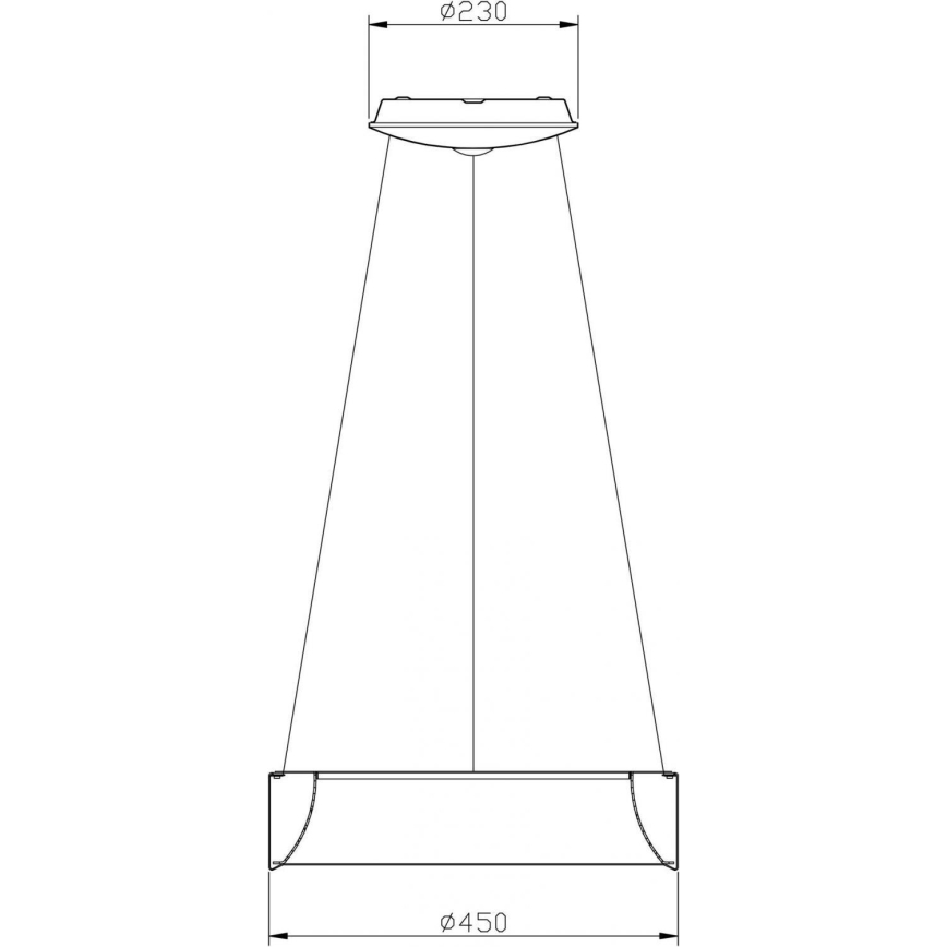 Deko-Light 342122 - LED Stmievateľný luster na lanku SCULPTORIS LED/27W/230V 3000K pr. 45 cm