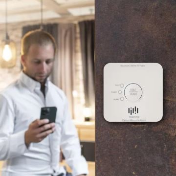 Detektor oxidu uhoľnatého GoSmart 2xAA Wi-Fi Tuya